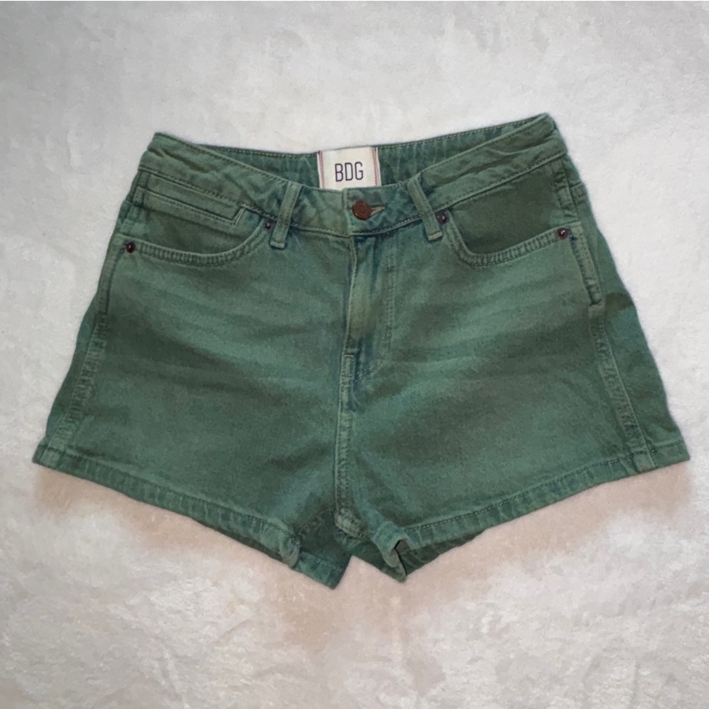 BDG Green Jean Shorts